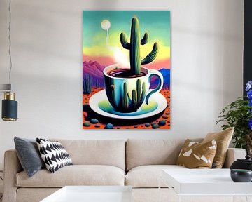 Hot chocolate with cactus by Quinta Mandala