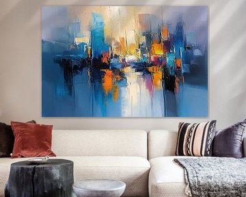 Abstract Cityscape | Urban Mirage by Kunst Kriebels