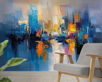 Modern Abstract| Urban Mirage | Modern Abstract van Kunst Kriebels