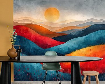 Modern Mountain Landscape