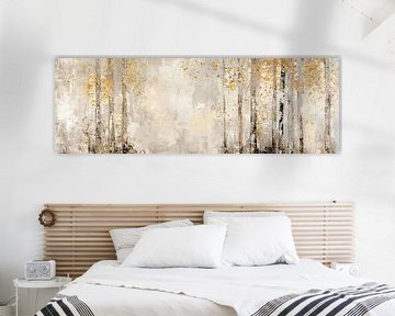 Goud Abstract | Whispers of Sublime Ember van Kunst Kriebels