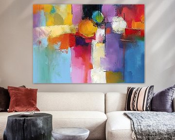 Abstract Colourful | Vivid Edge Dreams (Rêves abstraits et colorés) sur Caprices d'Art