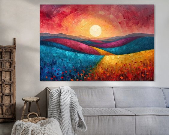 Example of the artwork in a room