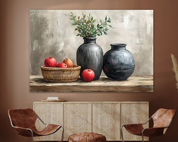 Appels | Schilderij met Appels van Kunst Kriebels