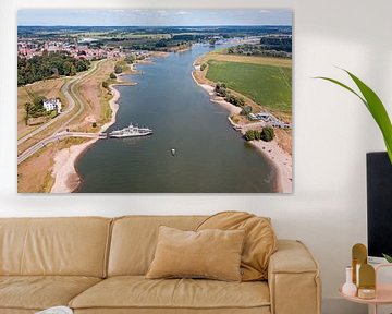 Luchtfoto Wijk bij Duurstede aan de rivier de Lek in Nederland van Eye on You