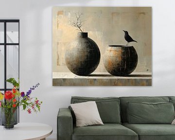 Stilleven met Vogel van Kunst Kriebels