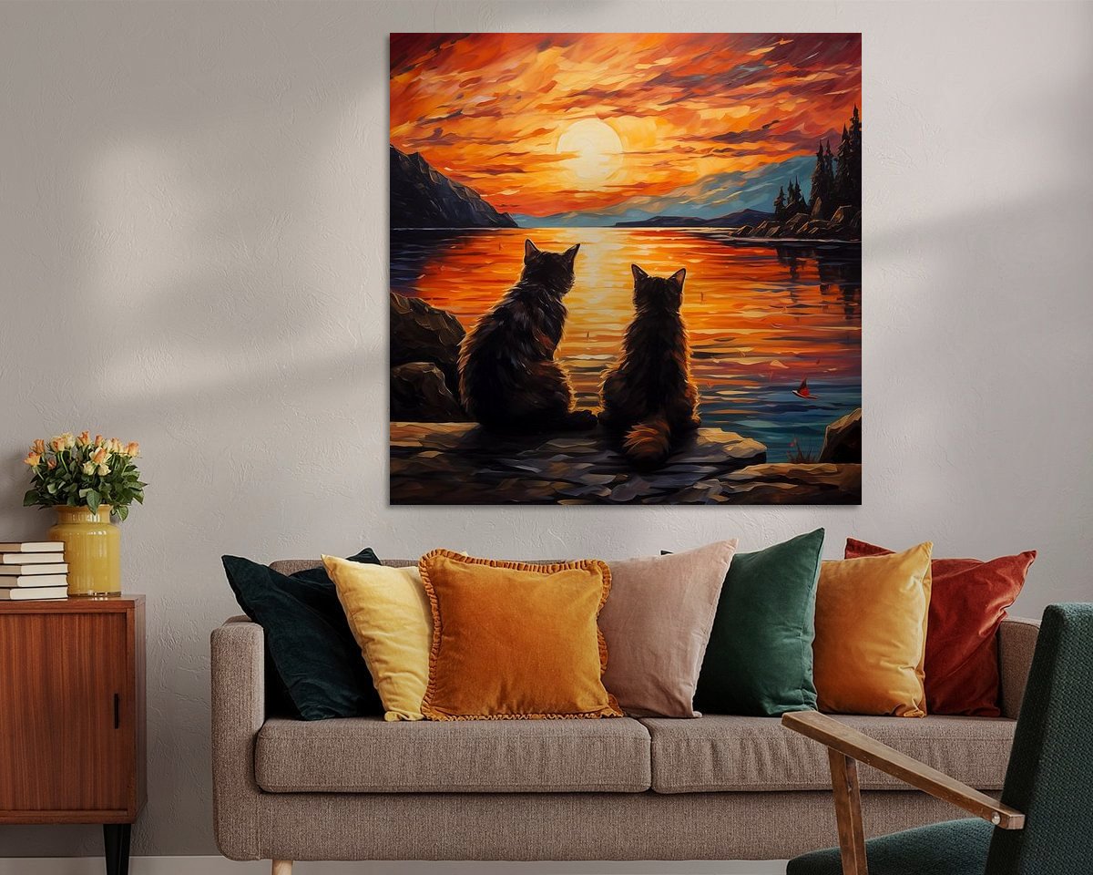Example of the artwork in a room