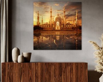 Arabische goldene Moschee von The Xclusive Art