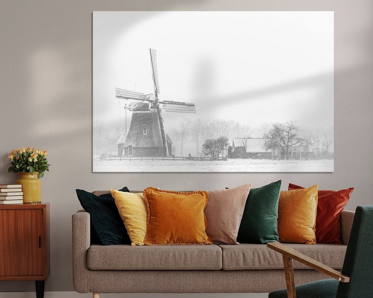 Example of the artwork in a room