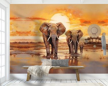 Example of the artwork in a room