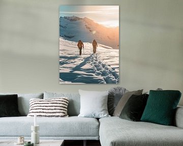 Winter in de bergen