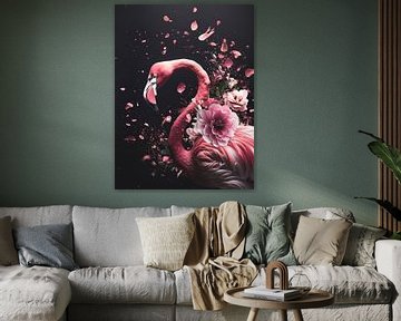 Flamingo Fleur - Elegant Essence by Eva Lee
