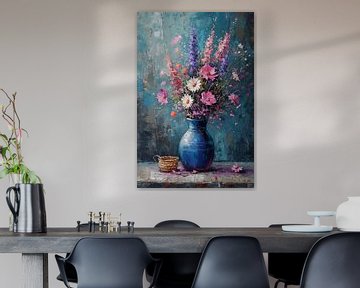 Vibrant Petal Splash van Kunst Kriebels