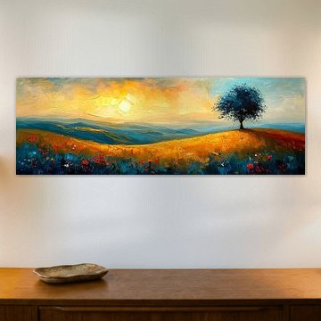 Dusk's Radiant Embrace van Kunst Kriebels