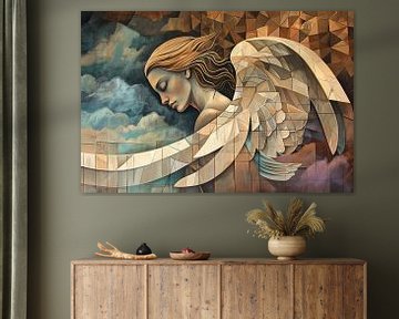 Portret Engelenfiguur van Kunst Kriebels