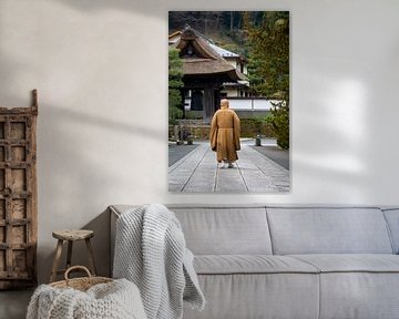 Monnik in Kyoto van Luis Emilio Villegas Amador