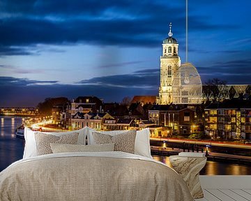 Lebuinus church from the Wilhelmina Bridge by Edwin Mooijaart