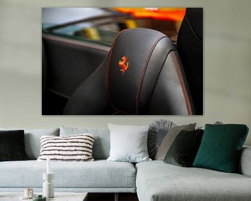 Ferrari 488 Spider sports car leather seat detail by Sjoerd van der Wal Photography