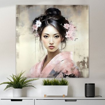 Frau im Kimono von Lauri Creates