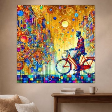 Abstrakte Illustration, inspiriert von Gustav Klimt. (3)