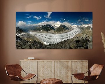 Aletsch gletsjer van Sjoerd Mouissie