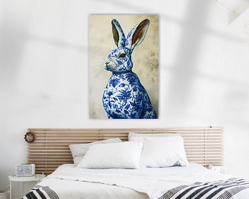 Portrait Porcelain Rabbit by But First Framing