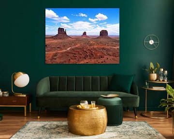 Rote Felsformation im Monument Valley von Karel Frielink