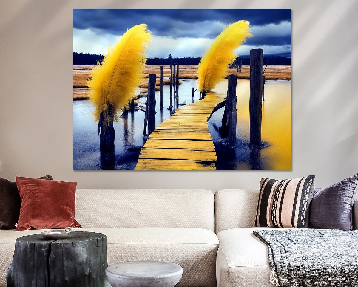 Example of the artwork in a room