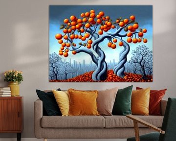 Fruit trees in the field by Quinta Mandala