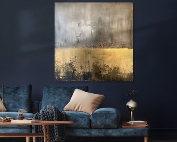 Gold & Silver Painting: Refined Elegance by Surreal Media