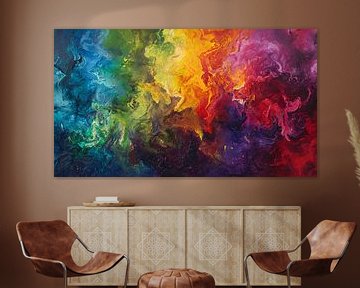 Colourful Oasis: Abstract Burst of Life by Surreal Media
