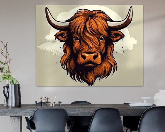 Example of the artwork in a room