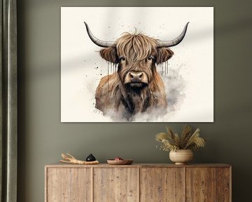 Refined Tranquillity - Highland Harmony - Scottish Highlander by Eva Lee