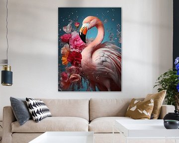 Elegant Eclat - La fantaisie du flamant rose sur Eva Lee