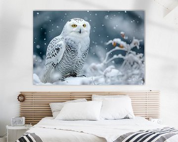 Snow - Owl #1 by Mathias Ulrich