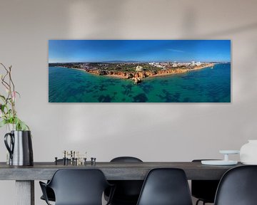 Aerial panorama of Praia da Rocha in Algarve Portugal by Eye on You