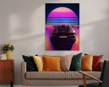 Lamborghini Huracan Vaporwave von Ali Firdaus