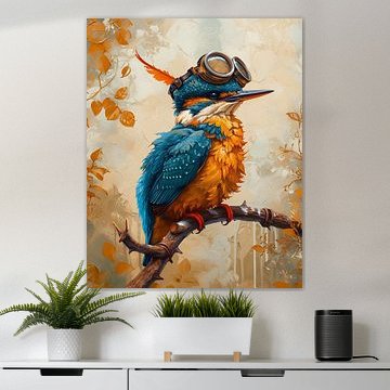 IJsvogel Portret van But First Framing