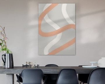Lines in neutral pastel colors no. 1 by Dina Dankers