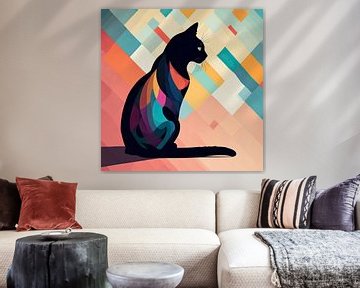 Le chat abstrait sur Arjen Roos