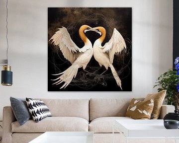 Graceful Great Gannet Romance van Karina Brouwer