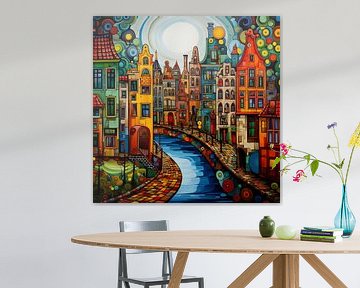 Hundertwasser Stad aan het Water van NH_ART