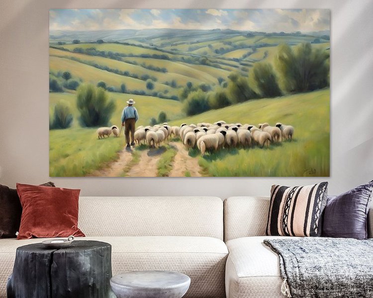 Example of the artwork in a room