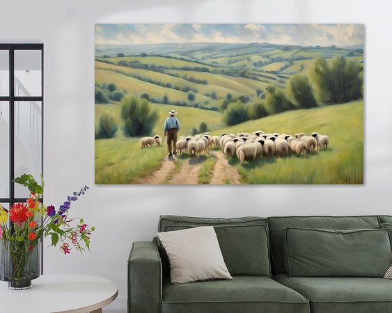 Example of the artwork in a room