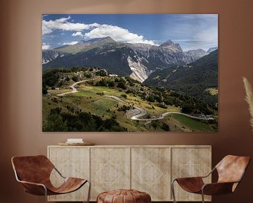 Uitzicht op de bergen Aussois, Savoie, Frankrijk van Imladris Images