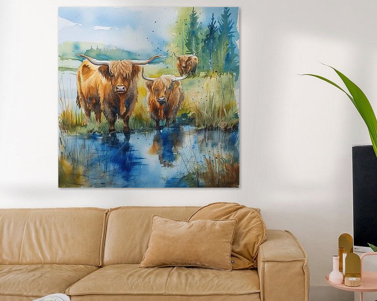 Example of the artwork in a room