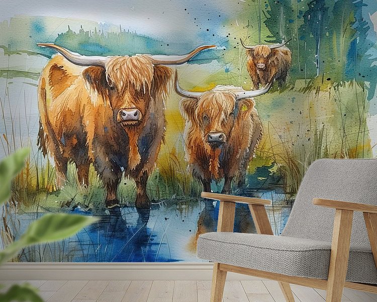 Example of the artwork in a room