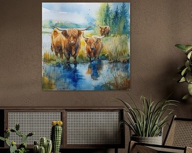 Example of the artwork in a room