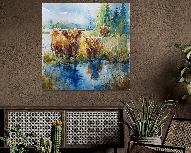 Example of the artwork in a room