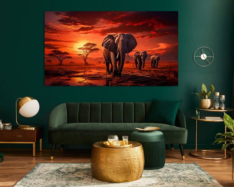 Example of the artwork in a room